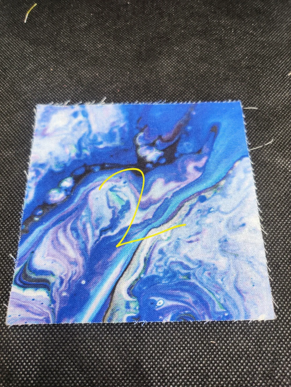 2 4.50 inch precut cotton fabric squares; great for quilting and crafting
